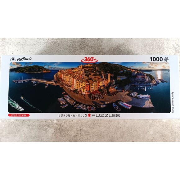Porto Venere Italy 1000 Piece Jigsaw Puzzle Air Pano by Eurographics - Picture 1 of 4